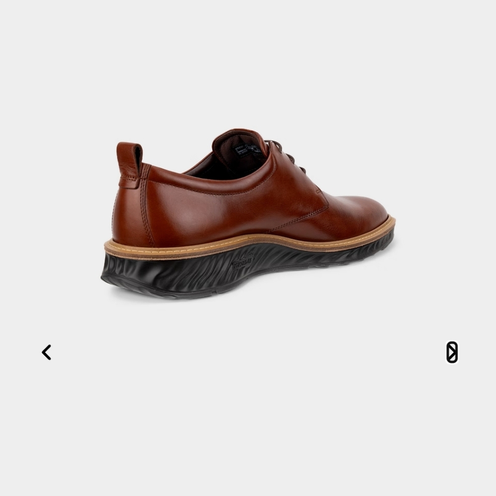 ECCO st.1 hybrid Men's Leather Derby Shoes 13 Church Work Dress Shoes - Picture 9 of 16